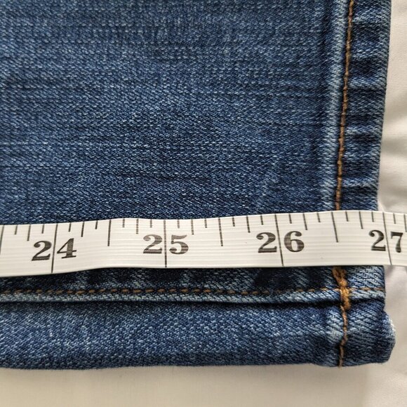 Chicos Jeans Women's 00 XS (2) Blue SO SLIMMING Girlfriend Ankle Stretch Denim - Picture 14 of 15